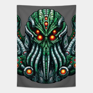 Biomech Cthulhu Overlord S01 D34 Tapestry