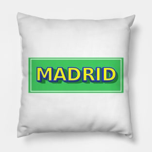 Madrid 3D Pillow