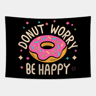 Donut Worry, Be Happy Tapestry