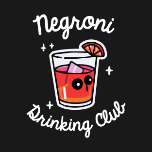 Negroni Drinking Club Cocktail Bartender Retro T-Shirt