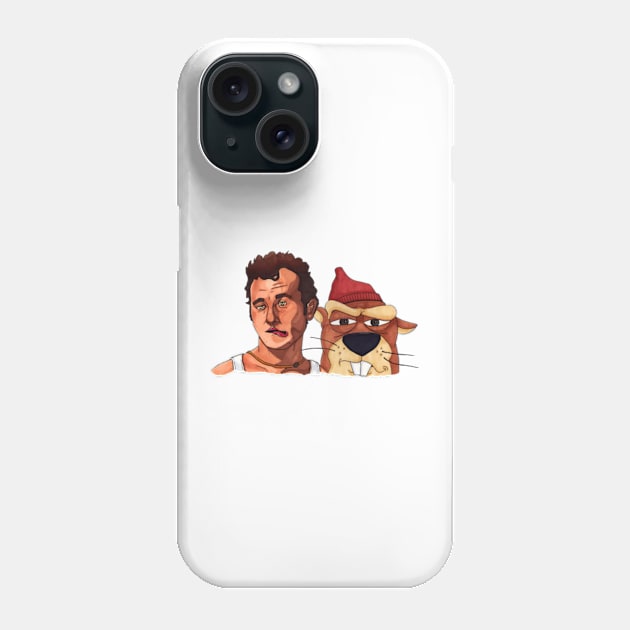 Carl Spackler And Gopher Caddyshack Art Phone Case by Ahana Hilenz