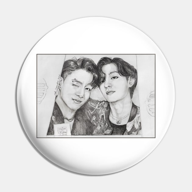 TaeKook Late Late Show Pin by emopod