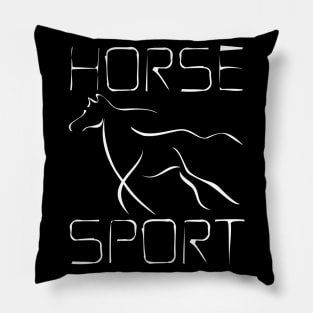 Horse Sport Discreet Drawing Birthday Gift. Pillow