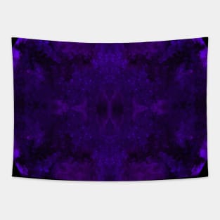 Blue/Purple and Black Ink Blot Tapestry