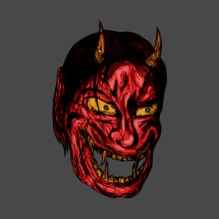 REd demon Mask T-Shirt