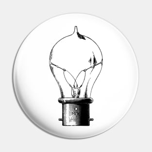 Vintage Light Bulb Aesthetic Pin