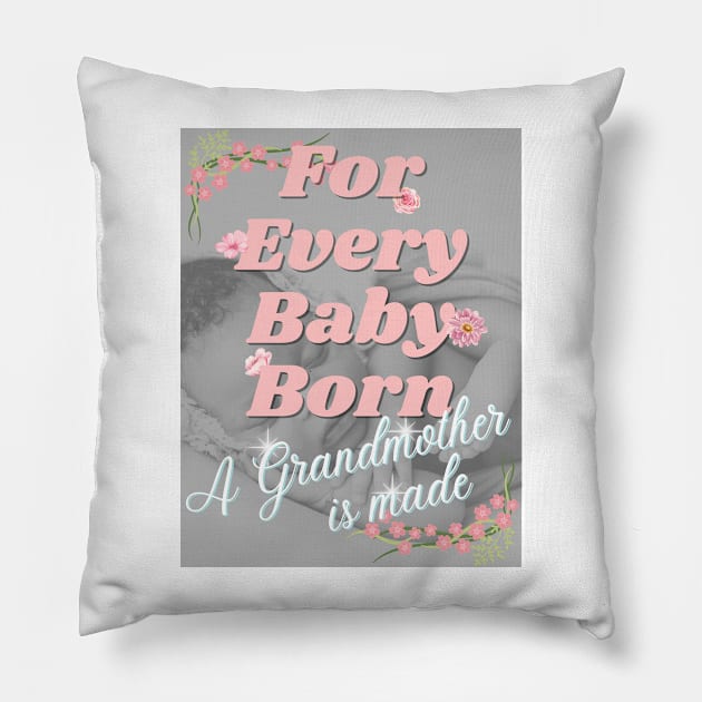 For Every Baby Born (Girl - Sleeping) Pillow by Sabas Shalom's Place