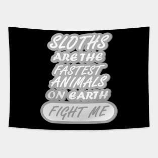 Funny Sloth Saying Lazy Sleepy Gift Tapestry