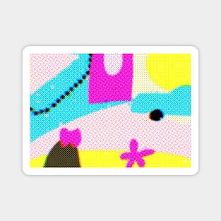 Abstract halftone Magnet