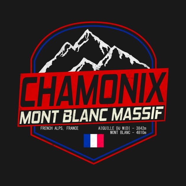 Retro Ski Chamonix Mont Blanc France Skiing and Mountain Biking Paradise by ChrisWilson