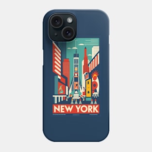 A Vintage Travel Art of New York - US Phone Case