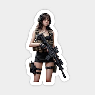 Tactical Girl Magnet