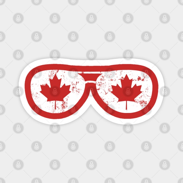 Canada Flag Sunglasses Magnet by Mila46