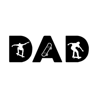 skateing dad  - fathers day T-Shirt