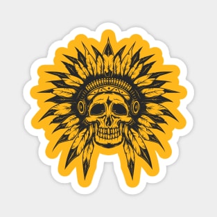 Black Chief Headress Magnet