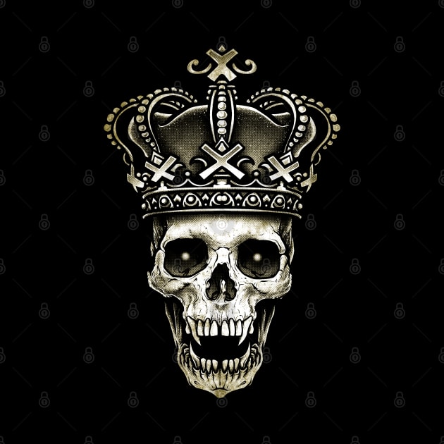 King Skull with Crown by Winya