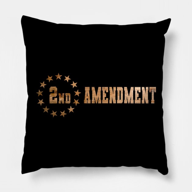 2nd Amendment 1776 Flag design Pillow by DnJ Designs