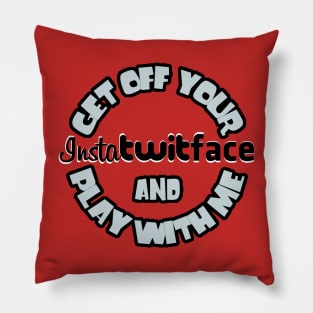 InstaTwitFace Pillow