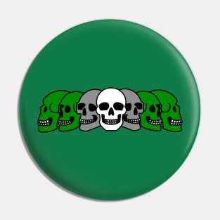 Pride Skulls Grayromantic Pin