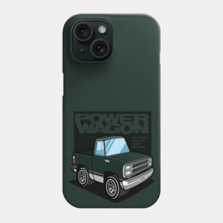 Teal Green Sunfire - Power Wagon (1980 - White-Based) Phone Case