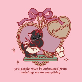 capricorn sassy vintage kitty T-Shirt