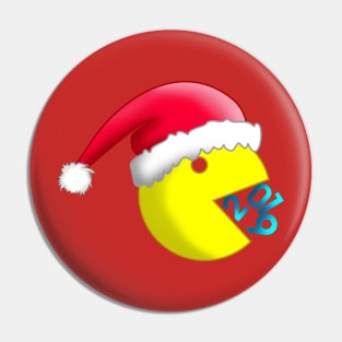 pacman on christmas Pin