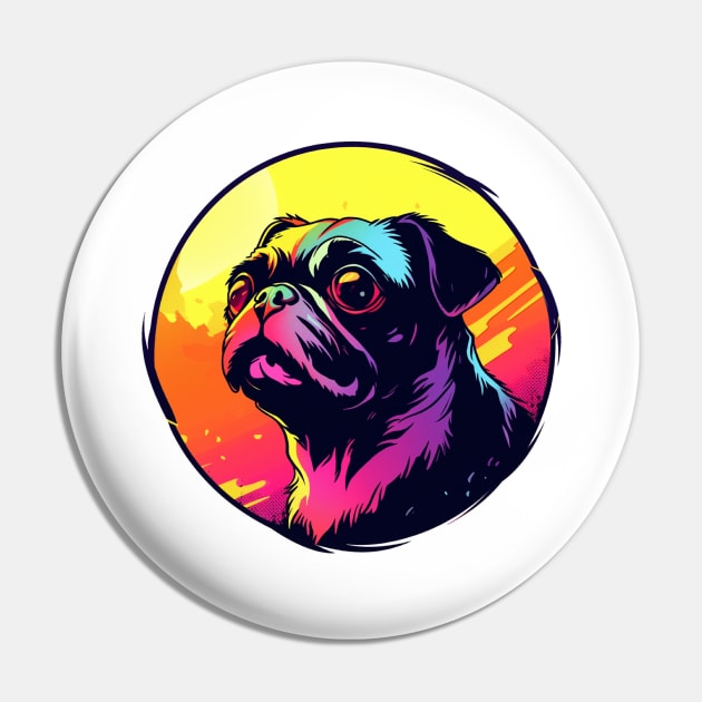 Pug Dog Pin by Underground Cargo