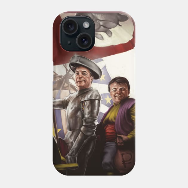 Don KeyHotair - Nigel Farage/Don Quixote mash-up Phone Case by ThinkStrange