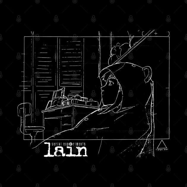 Lain bear suit Sketch - white print by RAdesigns