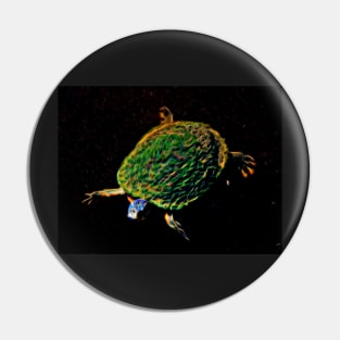 Glowing Turtle Pin