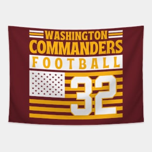 Washington Commanders 1932 American Flag Football Tapestry