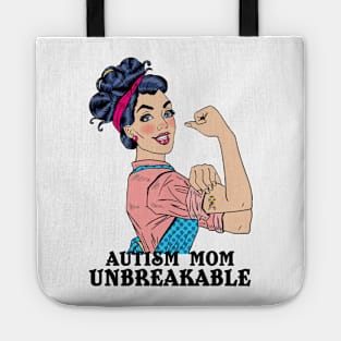 Autism Awareness T-Shirt Autism Mom Shirt Unbreakable Gift Tote