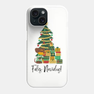 Feliz Navidog! (Feliz Navidad) Christmas Tree Festive Dog Phone Case