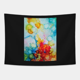 Emergence Alcohol Ink Abstract Art by Molly Harrison Tapestry