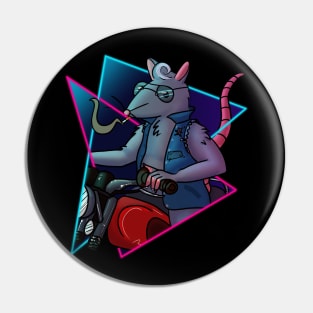 Biker Rat Pin