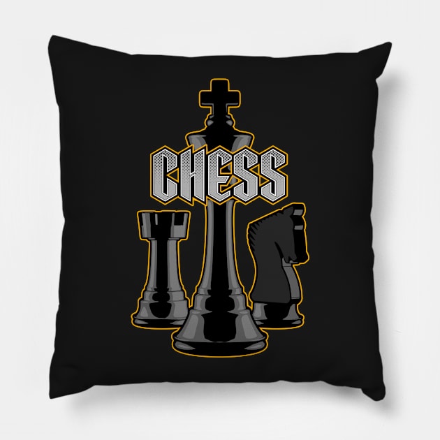 Chess Royalty Pillow by Grandeduc