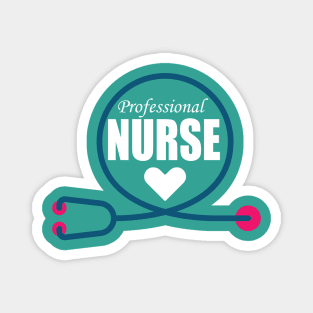 Stethoscope Professional Nursing design for Nurse and nursing Students Magnet