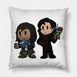 Paper Korra and Asami Pillow