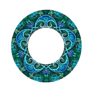 blue ring mandala T-Shirt