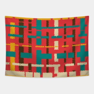 Colorful line segments Tapestry