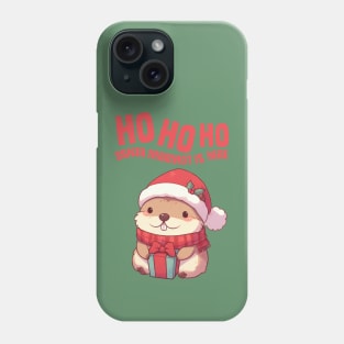 Ho Ho Ho Santa Marmot is Here Phone Case