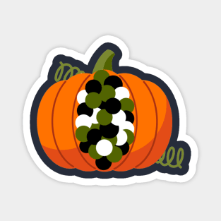 Polka Dot Pumpkin Magnet