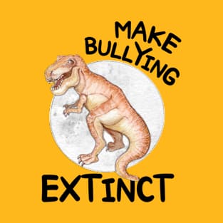 Make Bullying Extinct We Wear Orange For Unity Day Dinosaur T-Shirt