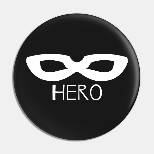 White Mask - Hero Pin by Thedustyphoenix