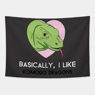 Basically, I Like Komodo Dragons Tapestry