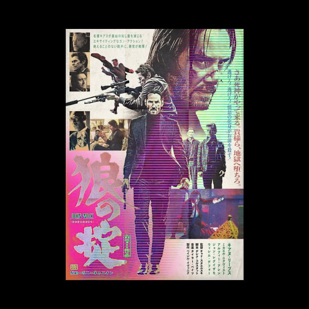 John Wick - Japanese Glitch by NeonCity