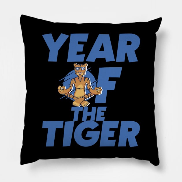 Year Of The Tiger Chinese New Year 2022 Pillow by TheAparrelPub