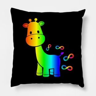 Giraffe Autism Acceptance Pillow