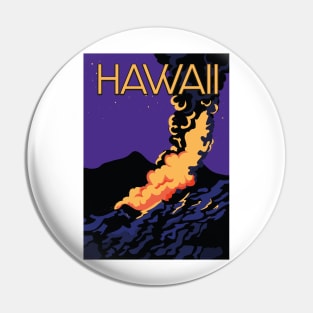 Hawaii vintage travel poster Pin