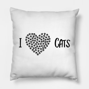 I Love Cats Pillow